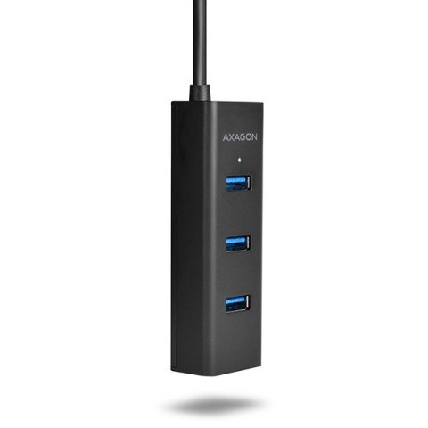 HUE-S2B Hub 4-portowy USB 3.2 Gen 1 charging hub, 30cm kabel, microUSB dodatkowe zasilanie HUE-S2B Hub 4-portowy USB 3.2 Gen 1 charging hub, 30cm kabel, microUSB dodatkowe zasilanie