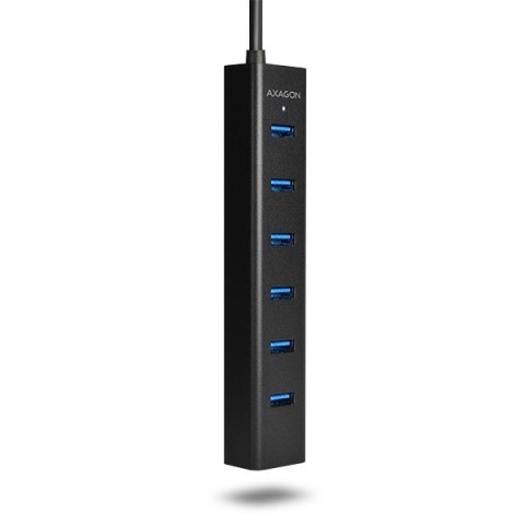 HUE-SA7BP Hub 7-portowy USB 3.2 GEN 1 aluminum charging hub, AC adapter HUE-SA7BP Hub 7-portowy USB 3.2 GEN 1 aluminum charging hub, AC adapter