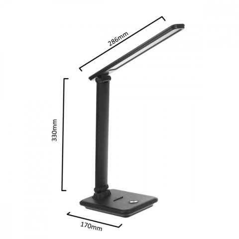Lampka biurkowa LED 9W MCE614B Czarna Lampka biurkowa LED 9W MCE614B Czarna