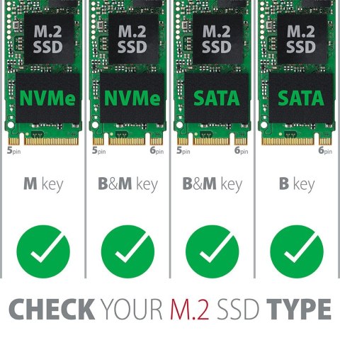PCEM2-D Adapter wewnętrzny PCIe x4, 1x M.2 NVMe M-key + 1x SATA B-key slot, SP & LP PCEM2-D Adapter wewnętrzny PCIe x4, 1x M.2 NVMe M-key + 1x SATA B-key slot, SP & LP