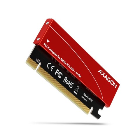 PCEM2-S Adapter wewnętrzny PCIe x16, 1x M.2 NVMe M-key slot aluminiowa osłona PCEM2-S Adapter wewnętrzny PCIe x16, 1x M.2 NVMe M-key slot aluminiowa osłona
