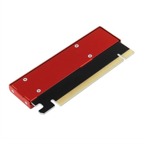 PCEM2-S Adapter wewnętrzny PCIe x16, 1x M.2 NVMe M-key slot aluminiowa osłona PCEM2-S Adapter wewnętrzny PCIe x16, 1x M.2 NVMe M-key slot aluminiowa osłona