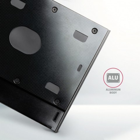 RSS-CD09 Ramka na 2,5" SSD-HDD do gniazda DVD, 9.5mm LED aluminium RSS-CD09 Ramka na 2,5" SSD-HDD do gniazda DVD, 9.5mm LED aluminium
