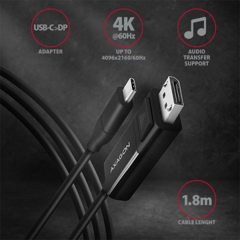 RVC-DPC Konwerter/kabel USB-C -> DisplayPort 1,8m, 4K/60HZ RVC-DPC Konwerter/kabel USB-C -> DisplayPort 1,8m, 4K/60HZ