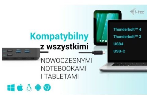 Stacja dokująca USB-C HDMI Dual DP Docking Station Power Delivery 100 W Stacja dokująca USB-C HDMI Dual DP Docking Station Power Delivery 100 W