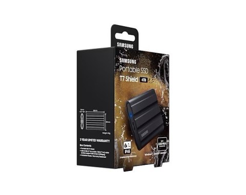 Dysk zewnętrzny SSD Portable SSD T7 Shield USB3.2 czarny Dysk zewnętrzny SSD Portable SSD T7 Shield USB3.2 czarny