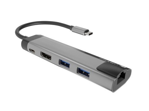 Stacja dokująca Multi Port Fowler Go USB-C - Hub 2x USB 3.0, HDMI 4K, USB-C PD, RJ45 Stacja dokująca Multi Port Fowler Go USB-C - Hub 2x USB 3.0, HDMI 4K, USB-C PD, RJ45