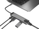 Stacja dokująca Multi Port Fowler Go USB-C - Hub 2x USB 3.0, HDMI 4K, USB-C PD, RJ45