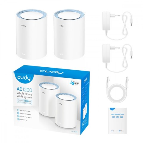 System WiFi Mesh M1200 (2-Pack) AC1200 System WiFi Mesh M1200 (2-Pack) AC1200