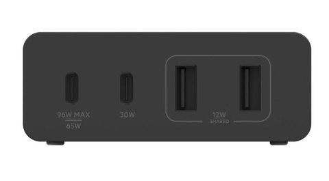 Ładowarka 108W 4-porty GaN 2xUSB- A 2xUSB-C czarna Ładowarka 108W 4-porty GaN 2xUSB- A 2xUSB-C czarna