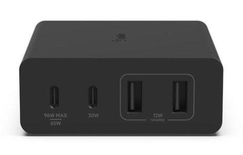 Ładowarka 108W 4-porty GaN 2xUSB- A 2xUSB-C czarna Ładowarka 108W 4-porty GaN 2xUSB- A 2xUSB-C czarna
