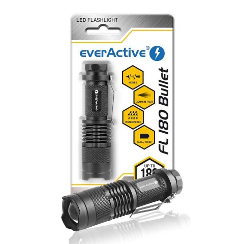 Latarka diodowa LED FL-180 BULLET oryginalna dioda CREE XP-EC 200 lumenów Latarka diodowa LED FL-180 BULLET oryginalna dioda CREE XP-EC 200 lumenów