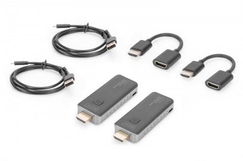 Przedłużacz/Extender HDMI bezprzewodowy 50m 1080p 60Hz FHD 5GHz, audio (zestaw) Przedłużacz/Extender HDMI bezprzewodowy 50m 1080p 60Hz FHD 5GHz, audio (zestaw)