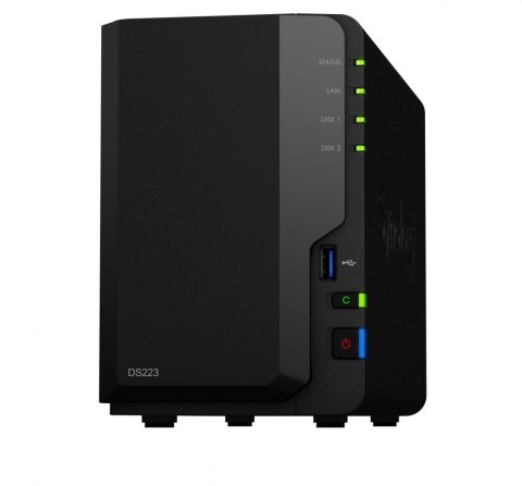 Serwer NAS DS223 2x0HDD 2GB 4x1.7Ghz 1xGbE 3xUSB Serwer NAS DS223 2x0HDD 2GB 4x1.7Ghz 1xGbE 3xUSB