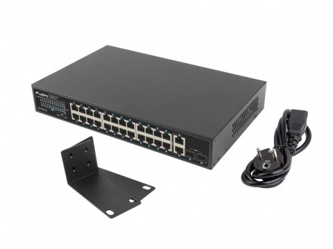 Switch 24x1GB POE+ 2xGB 2xSFP rack 19'' gigabit ethernet 360W Switch 24x1GB POE+ 2xGB 2xSFP rack 19'' gigabit ethernet 360W