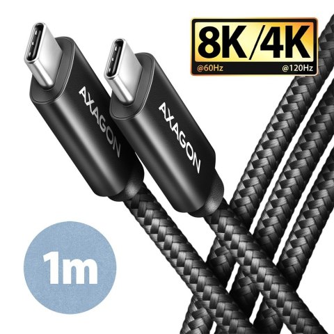 BUCM432-CM10AB Kabel USB-C - USB-C, USB4 Gen 3x2 1m, PD 100W, 8K HD, ALU, oplot Czarny BUCM432-CM10AB Kabel USB-C - USB-C, USB4 Gen 3x2 1m, PD 100W, 8K HD, ALU, oplot Czarny
