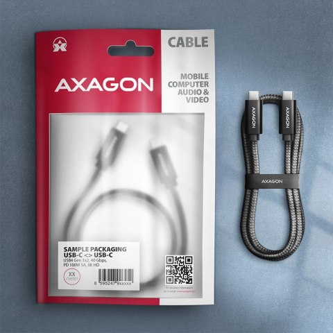 BUCM432-CM10AB Kabel USB-C - USB-C, USB4 Gen 3x2 1m, PD 100W, 8K HD, ALU, oplot Czarny BUCM432-CM10AB Kabel USB-C - USB-C, USB4 Gen 3x2 1m, PD 100W, 8K HD, ALU, oplot Czarny