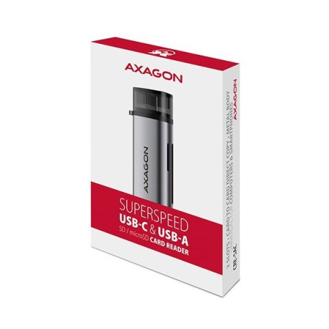 CRE-SAC Czytnik kart zewnętrzny USB3.2 Gen 1 Type-C + Type-A SD/microSD CRE-SAC Czytnik kart zewnętrzny USB3.2 Gen 1 Type-C + Type-A SD/microSD