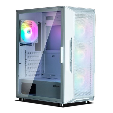 Obudowa I3 Neo ATX Mid Tower RGB 4xwentylator, biała Obudowa I3 Neo ATX Mid Tower RGB 4xwentylator, biała