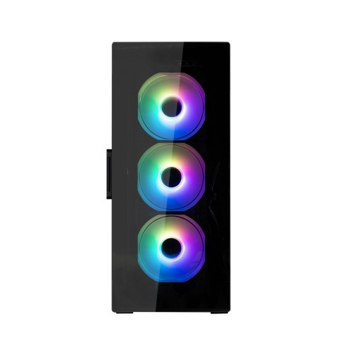 Obudowa I3 Neo TG Mid Tower RGB 4xwentylator, czarna Obudowa I3 Neo TG Mid Tower RGB 4xwentylator, czarna