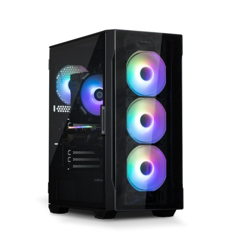 Obudowa I3 Neo TG Mid Tower RGB 4xwentylator, czarna Obudowa I3 Neo TG Mid Tower RGB 4xwentylator, czarna