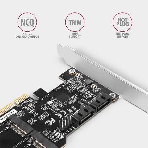 PCES-SA4M2 Kontroler PCIe 2x wewnętrzny port SATA 6G + 2x wewnętrzny port M.2 B-key SATA, SP & LP PCES-SA4M2 Kontroler PCIe 2x wewnętrzny port SATA 6G + 2x wewnętrzny port M.2 B-key SATA, SP & LP