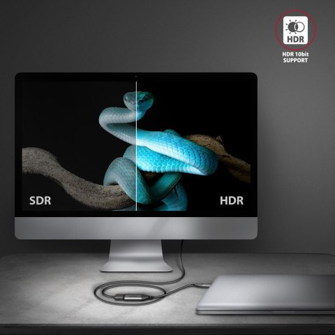RVC-HI2M Adapter USB-C -> HDMI 2.0 4K/60Hz Aluminum, 25cm kabel RVC-HI2M Adapter USB-C -> HDMI 2.0 4K/60Hz Aluminum, 25cm kabel