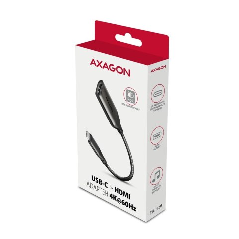 RVC-HI2M Adapter USB-C -> HDMI 2.0 4K/60Hz Aluminum, 25cm kabel RVC-HI2M Adapter USB-C -> HDMI 2.0 4K/60Hz Aluminum, 25cm kabel
