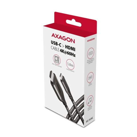 RVC-HI2MC Adapter USB-C -> HDMI 2.0 4K/60Hz Aluminum, 1.8m kabel RVC-HI2MC Adapter USB-C -> HDMI 2.0 4K/60Hz Aluminum, 1.8m kabel