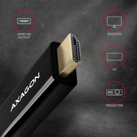 RVDM-HI14C2 Konwerter/kabel aktywny Mini DP > HDMI 1.4 kabel 1.8m4K/30Hz RVDM-HI14C2 Konwerter/kabel aktywny Mini DP > HDMI 1.4 kabel 1.8m4K/30Hz