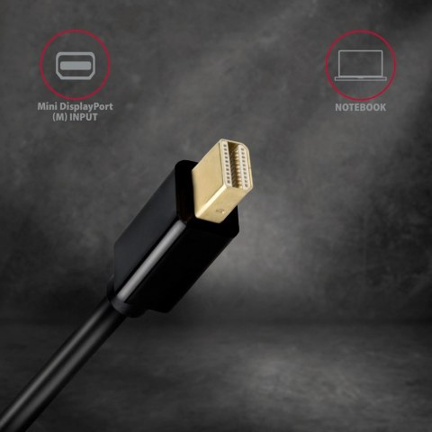 RVDM-HI14C2 Konwerter/kabel aktywny Mini DP > HDMI 1.4 kabel 1.8m4K/30Hz RVDM-HI14C2 Konwerter/kabel aktywny Mini DP > HDMI 1.4 kabel 1.8m4K/30Hz