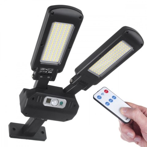 Solarna lampa uliczna LED z czujnikiem i pilotem MCE447 Solarna lampa uliczna LED z czujnikiem i pilotem MCE447