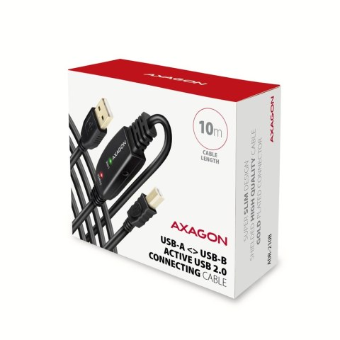 ADR-210B USB 2.0 A-M -> B-M Aktywny kabel połączeniowy/wzmacniacz 10m ADR-210B USB 2.0 A-M -> B-M Aktywny kabel połączeniowy/wzmacniacz 10m