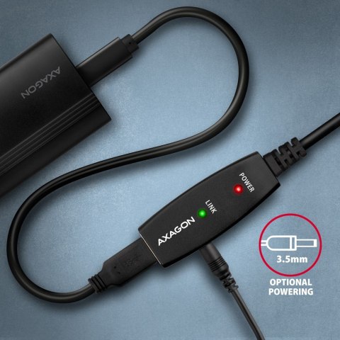 ADR-215 USB 2.0 A-M -> A-F aktywny kabel przedłużacz/wzmacniacz 15m ADR-215 USB 2.0 A-M -> A-F aktywny kabel przedłużacz/wzmacniacz 15m