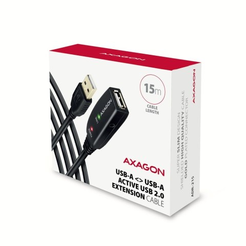 ADR-215 USB 2.0 A-M -> A-F aktywny kabel przedłużacz/wzmacniacz 15m ADR-215 USB 2.0 A-M -> A-F aktywny kabel przedłużacz/wzmacniacz 15m