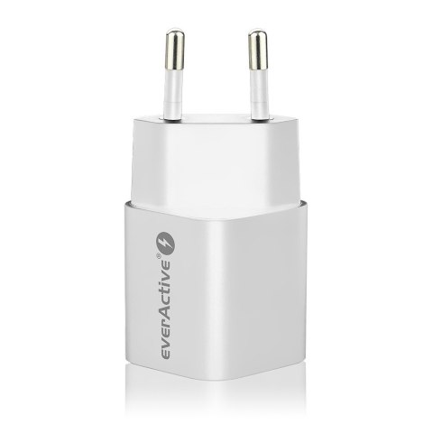 Ładowarka USB/USB-C QC3.0 30W technologia GaN Biała Ładowarka USB/USB-C QC3.0 30W technologia GaN Biała