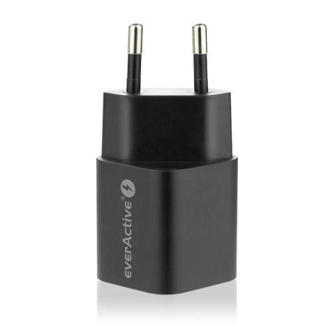 Ładowarka USB/USB-C QC3.0 30W technologia GaN Czarna Ładowarka USB/USB-C QC3.0 30W technologia GaN Czarna