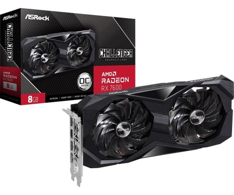 Karta graficzna Radeon RX 7600 Challenger 8G OC GDDR6 128bit Karta graficzna Radeon RX 7600 Challenger 8G OC GDDR6 128bit