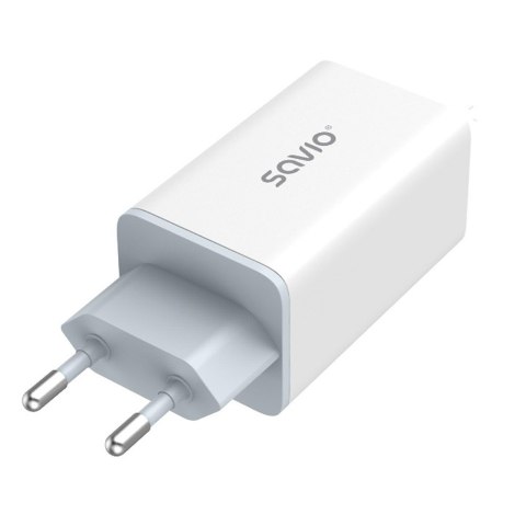 Ładowarka sieciowa USB GaN 65W, Quick Charge 4.0, Power Delivery 3.0, LA-07 Ładowarka sieciowa USB GaN 65W, Quick Charge 4.0, Power Delivery 3.0, LA-07