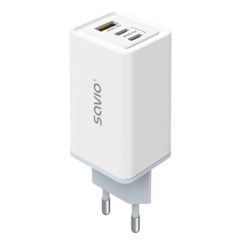 Ładowarka sieciowa USB GaN 65W, Quick Charge 4.0, Power Delivery 3.0, LA-07 Ładowarka sieciowa USB GaN 65W, Quick Charge 4.0, Power Delivery 3.0, LA-07