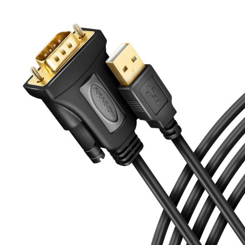 ADS-1PQN Adapter USB 2.0 > RS-232 Port szeregowy, 1,5m kabel, chip FTDI ADS-1PQN Adapter USB 2.0 > RS-232 Port szeregowy, 1,5m kabel, chip FTDI
