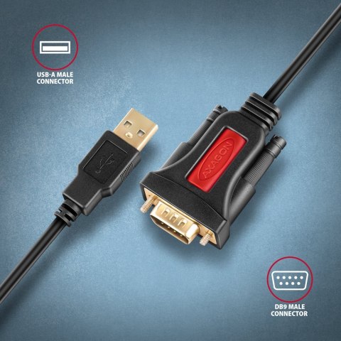 ADS-1PSN Adapter USB 2.0 > RS-232 Port szeregowy, 1.5m kabel, chip Prolific ADS-1PSN Adapter USB 2.0 > RS-232 Port szeregowy, 1.5m kabel, chip Prolific