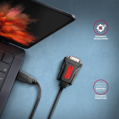 ADS-1PSN Adapter USB 2.0 > RS-232 Port szeregowy, 1.5m kabel, chip Prolific ADS-1PSN Adapter USB 2.0 > RS-232 Port szeregowy, 1.5m kabel, chip Prolific
