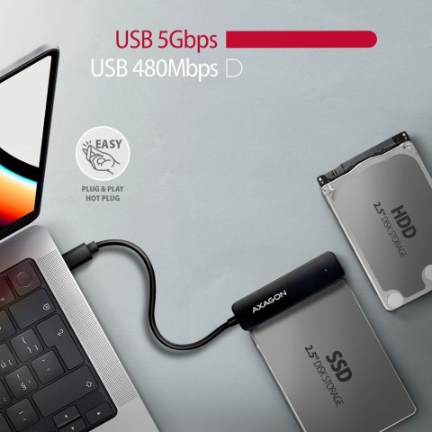 ADSA-FP2C Adapter USB-C 5Gbps SATA 6G 2.5" HDD/SSD FASTPort2 ADSA-FP2C Adapter USB-C 5Gbps SATA 6G 2.5" HDD/SSD FASTPort2