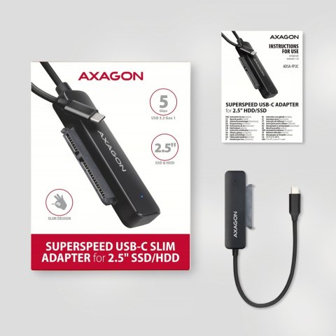 ADSA-FP2C Adapter USB-C 5Gbps SATA 6G 2.5" HDD/SSD FASTPort2 ADSA-FP2C Adapter USB-C 5Gbps SATA 6G 2.5" HDD/SSD FASTPort2