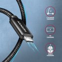 BUCM2-CM20AB Kabel USB-C - USB-C, 2.0m 5A charging, ALU, 240W PD, oplot, USB2.0, czarny