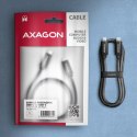 BUCM2-CM20AB Kabel USB-C - USB-C, 2.0m 5A charging, ALU, 240W PD, oplot, USB2.0, czarny