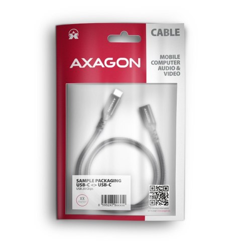 BUCM32-CF05AB Kabel przedłużacz Gen2 USB-C - USB-C 0.5m, 5A, 20Gbps, PD 240W, oplot, czarny BUCM32-CF05AB Kabel przedłużacz Gen2 USB-C - USB-C 0.5m, 5A, 20Gbps, PD 240W, oplot, czarny