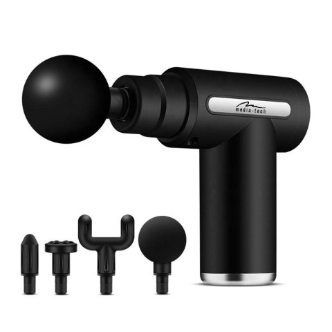 Pistolet do masażu Massage Gun MT6521 4 wymienne głowice masujące Pistolet do masażu Massage Gun MT6521 4 wymienne głowice masujące