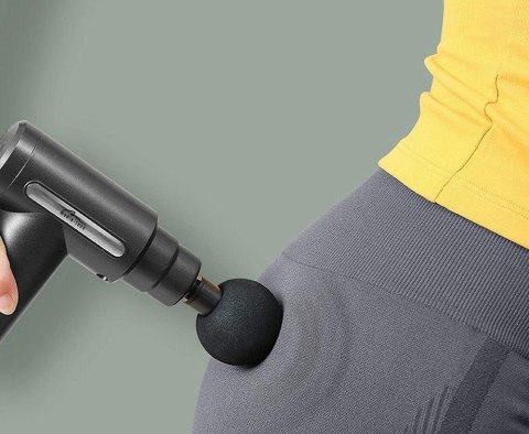 Pistolet do masażu Massage Gun MT6521 4 wymienne głowice masujące Pistolet do masażu Massage Gun MT6521 4 wymienne głowice masujące
